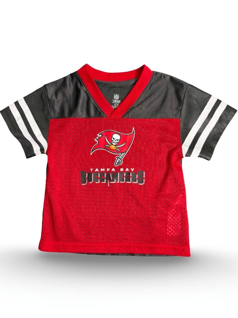 NFL Tampa Bay Buccaneers Toddler 2T Football Jersey Team Apparel Polyester Mesh